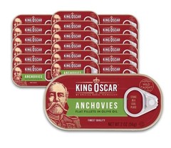 King Oscar Anchovy Flat 2.0 oz (Pack of 18)