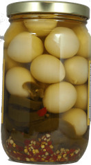 (3 pack) 7 Farms Pickled Jalapeno Quail Eggs High in protein Perfect spice