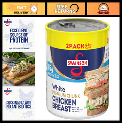 Premium Chunk Chicken Breast in Water, 12.5 oz (Pack of 2) – High Protein, Low F