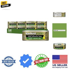 E.V.O.O. Solid Yellowfin/light Tuna in Extra Virgin Olive Oil – 4.5 oz Can Pa…