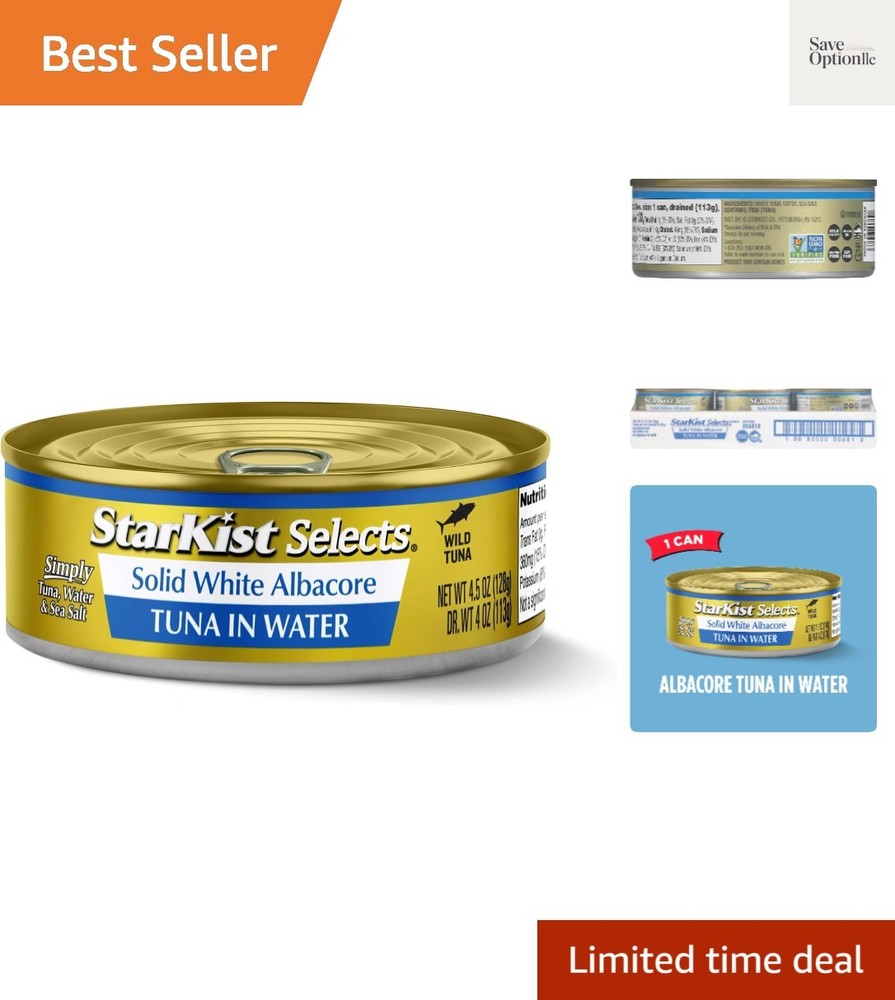 Selects Solid White Albacore Tuna In Water – 4.5 oz Can Pack of 6
