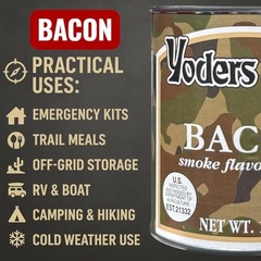 Canned Fully Cooked Bacon – Shelf Stable Meat Precooked Bacon – 10 Storage –…