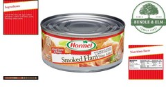 Gluten Free Canned Ham, 12 Pack of 5 Ounce Containers, Easy Meal Ingredient
