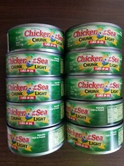 10 CANS BEST TUNA CHICKEN OF THE SEA CHUNK LIGHT TUNA IN OIL NET WT 5 OZ 12/2024
