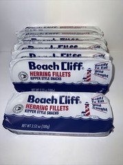 6 Wild Caught Herring Beach Cliff Kippered Snacks 3.53 Oz Can Sardines BB 5/2026