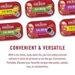 Salmon in Olive Oil Skinless Boneless Canned Fish 4.05 Oz 12 Pack