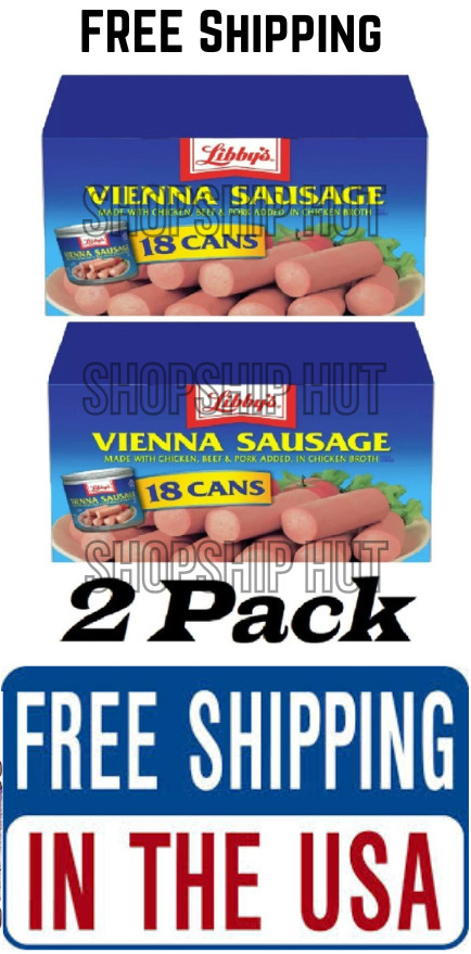 2 Pack – Libby’s Vienna Sausage (4.6 oz., 18 pack.) FRESH Convenient Packaging