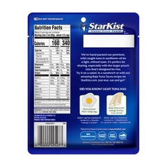 Light Tuna in Sunflower Oil Pouch (6.4 oz – 12 Pack) Ready to Eat, Wild Caugh…