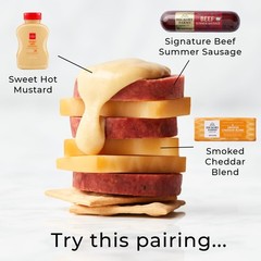 Hickory Farms Party-Size Signature Beef Summer Sausage, 26 ounces Keto 100% Beef