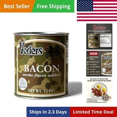 Canned Fully Cooked Bacon – Shelf Stable Meat Precooked Bacon – 10 Storage –…