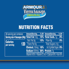 Armour Vienna Sausage, 4.6 oz., 18 ct.