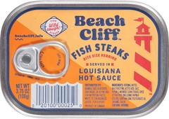 BEACH CLIFF Sardines in Louisiana Hot Sauce, 3.75 oz