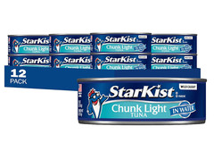 Chunk Light Tuna in Water, 5 Oz Can, Pack of 12