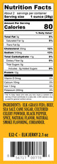 Elk Jerky – 2.1oz Resealable Bag