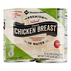 Member’s Mark Premium Chunk Chicken Breast (12.5 Ounce, 6 Count) – SET OF 3