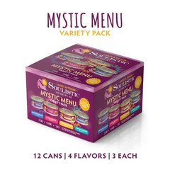 Soulistic Moist and Tender, Mystic Menu Variety Pack, 5.5oz Can, Pack of 12