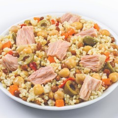 Premium Tuna Mediterreanean Lentil & Grain Salad, 7.76 Ounce Bowls (Pack of 6…