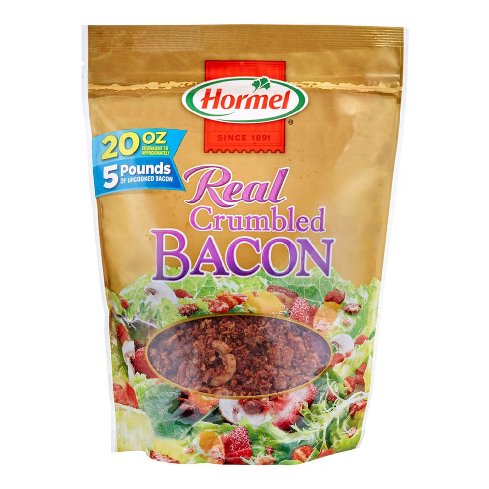 Hormel Premium Real Crumbled Bacon, 20 Oz Pouch 5 pound (pack of 1)