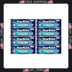 StarKist Chunk Light Tuna in Water, 8-Pack, 5 oz Cans, Wild Caught, Gluten Free