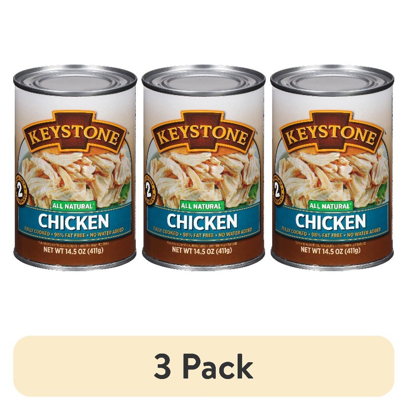 (3 pack) Keystone All Natural Chicken, 14.5 oz Can