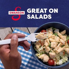 Quick & Easy Swanson White Chunk Chicken – 12 Pouches, 2.6 Oz Each, High Protein