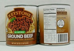 (6 Cans) Keystone ALL NATURAL (3) Pork (1) Ground Beef (1) Chicken (1) Beef 28oz