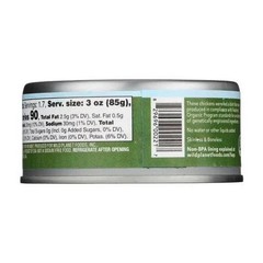 Organic Roasted Chicken Breast No Salt Added 5 Oz(Case Of 12) By Wild Planet