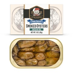 Premium Smoked Oysters in Olive Oil – 3oz Cans, Pack of 12, Gourmet Seafood Trea