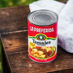 Beef & Pork Canned Tamales with Sauce, 15 oz. (Pack of 12)