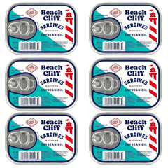 Wild Caught Sardines in Soybean Oil, 3.75 Oz Can – 13G Protein Per