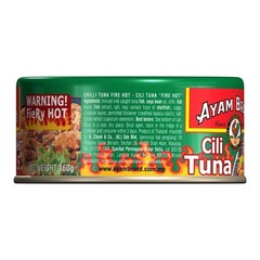 Ayam Brand Fire Hot Chilli Tuna Spicy Level 5 Canned Fish Malaysia Food 3 Cans