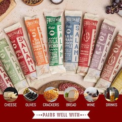 Salami Jalapeno Pork Artisanal, Nitrate-Free, Naturally Cured Lunch Meat, Glu…