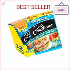 StarKist Tuna Creations Deli Style Tuna Salad Pouch (3 oz – 12 Pack) Wild Caught