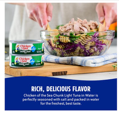 Chicken of the Sea Chunk Light Tuna in Water 5 oz. Can Pack of 10