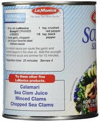 Canned Scungilli Sliced Conch 81 Pound Ready To Eat Seafood From The Can