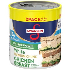 Nutritious Swanson 12.5oz Chicken Breast – Less Sodium & 15g Protein per Serving