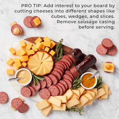 Party-Size Signature Beef Summer Sausage, 26 ounces | Great for Snacking, Gifts,