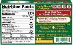 Santo Amaro 3 Flavor Variety Pole & Line Wild Tuna Fillets in Virgin Olive Oil