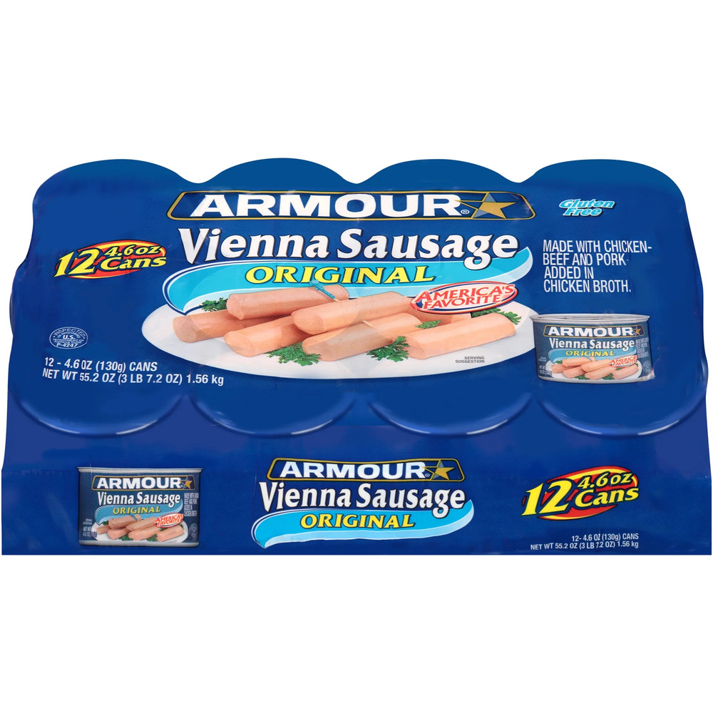 Original Vienna Sausage, Original, 4.6 Oz Can, 12 Count
