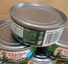 6CT: CHICKEN OF THE SEA WILD CAUGHT Chunk Light In Water DOLPHIN SAFE kosher 5oz