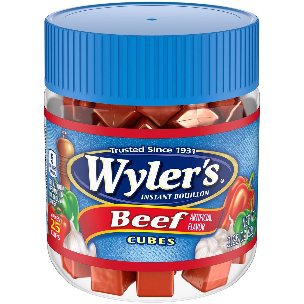 Wyler’s Beef Instant Bouillon Cubes 3.25 oz Jar