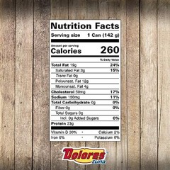 Dolores Yellowfin Tuna Chunk in Vegetable Oil, 5 Oz, Pack of 24 Cans