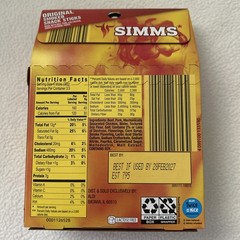 2 Simms Original & Mild Smoked Snack Sticks 28 Total Individual Sticks Sealed