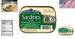 Canned Ocean Prince Sardines – 3.75 Oz Cans, Rich Source of Omega-3 Nutrition
