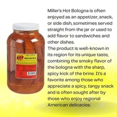 Miller’s Hot Bologna, 56 oz. deluxe jumbo jar