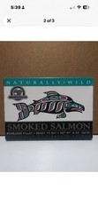 Smoked Salmon wild Alaskan hand-filleted 8 oz Gift Box Exp Aug 2030