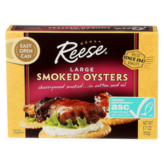Large Smoked Oysters, 3.7 Ounce (Pack of 10)