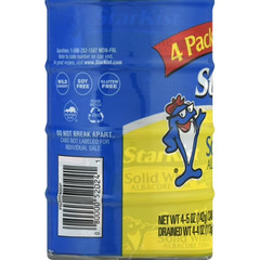 StarKist Solid White Albacore Tuna in Water , 5 oz Can, 4-Pack
