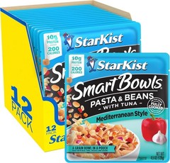 Nutritious Tuna, Pasta & Beans – Mediterranean Style, 10g Protein, 12 Pouches
