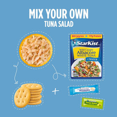 Lunch To-Go Albacore Mix Your Own Tuna Salad, 4.1 Ounce Kit, 12 Pack